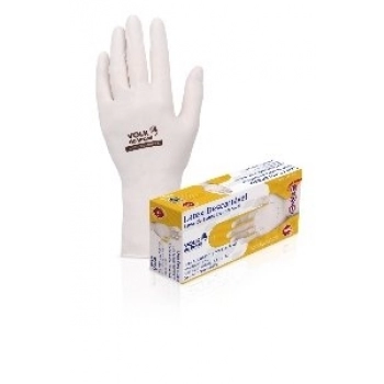 LUVA LATEX P/PROCED VOLK COM AMIDO C/100 M