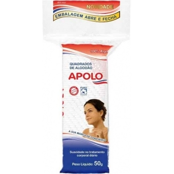 ALGODAO APOLO 50GR QUADRADO C/ ZIP LOCK
