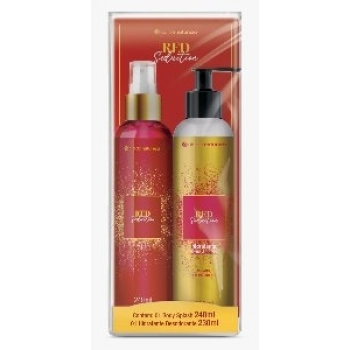 KIT BODY SPLASH 240ML+HIDRA DESO 230ML CIA DA NATUREZA RED SEDUCTION
