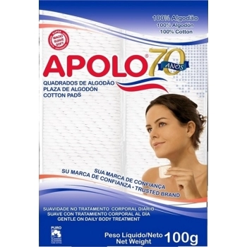 ALGODAO APOLO 100GR QUADRADO C/ ZIP LOCK