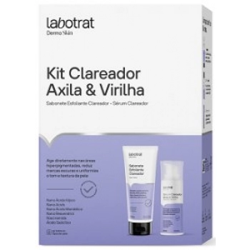 KIT CLAREADOR AXILIA E VIRILHA LABOTRAT DIA A DIA DERMO SKIN C/2