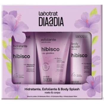 KIT DES CORPO LABOTRAT DIA A DIA C/3 HID/ESF/BODY SPLASH HIBISCO