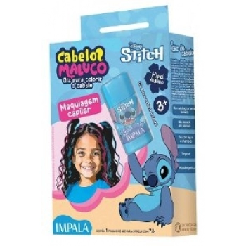 GIZ P/ COLORIR CABELO INF CABELO MALUCO BL 7,3G STITCH AZUL 3+