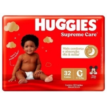 FRALDA HUGGIES SUPREME CARE C/32 G