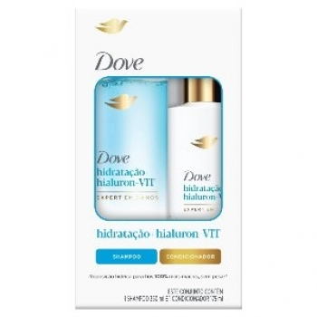 KIT DOVE SH 350ML+COND 190ML HIDRATAÇAO+HIALURON VIT