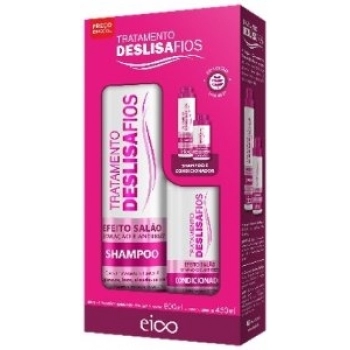 KIT EICO SH 800ML+COND 450ML DESLISA FIOS