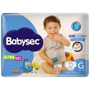FRALDA BABYSEC ULTRA JUMBO TAM G C/22