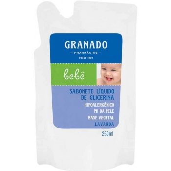 SAB LIQ BEBE GRANADO GLIC REFIL 250ML LAVANDA