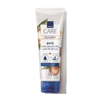CR PARA MAOS LUVAS DE SILICONE AVON CARE 75G MACADAMIA 6 EM 1
