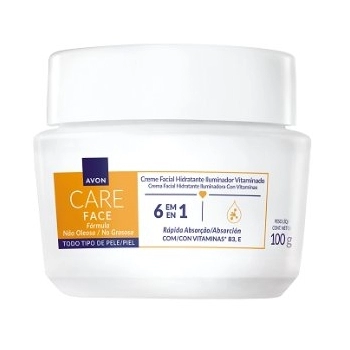 CR HIDRAT FACIAL AVON CARE 100G VITAMINADO 6 EM 1