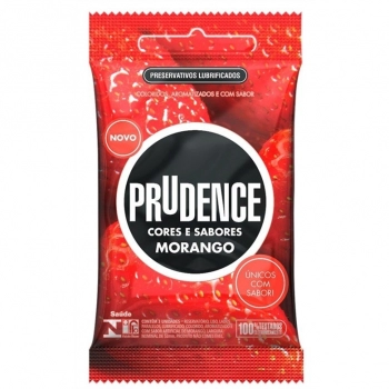 PRESERV PRUDENCE CORES E SABORES C/3 MORANGO