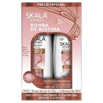 KIT SH 325ML + COND 200ML SKALA EXPERT BOMBA DE BIOTINA