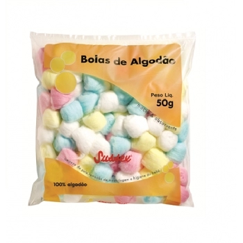 ALGODAO SUSSEX 50GR BOLAS COLORIDAS