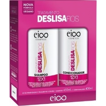 KIT EICO SH 450ML+COND 400ML DESLISA FIOS