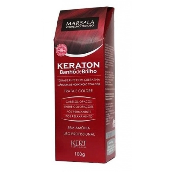 TONALIZANTE BANHO BRILHO KERATON 100GR VERM TERROSO MARSALA