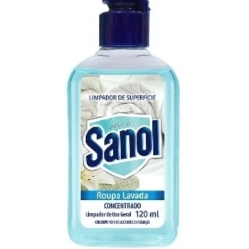 LIMPADOR DE SUPERFICIES SANOL 120ML ROUPA LAVADA