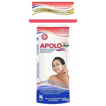 ALGODAO APOLO 35GR FAC EM DISCOS C/ ZIP LOCK