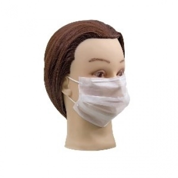 MASCARA DESCARTAVEL SANTA CLARA BRANCA C/5