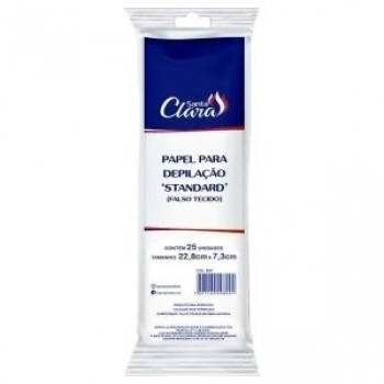 PAPEL DEPILACAO STANDARD SANTA CLARA C/25