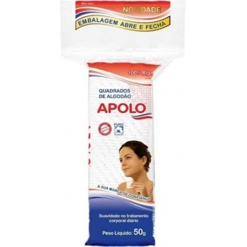 ALGODAO APOLO 50GR QUADRADO C/ ZIP LOCK