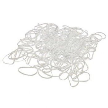 ELASTICO P/ CABELO SANTA CLARA PEQ C/200 TRANSPARENTE