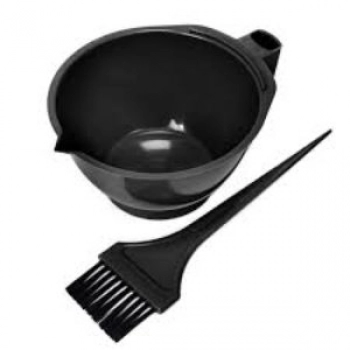 TIGELA PARA TINTURA + PINCEL PRETO