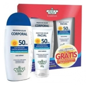 KIT FLORES E VEGETAIS PROT SOLAR CORP 200G+FACIAL 60GR FPS50