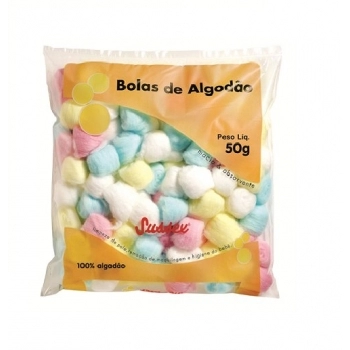 ALGODAO SUSSEX 50GR BOLAS COLORIDAS
