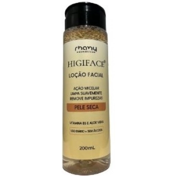LOCAO FACIAL RHANY HIGIFACE 200ML PELE SECA