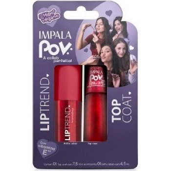 KIT IMPALA POV TOP COAT+GLOSS LABIAL ANTONELA