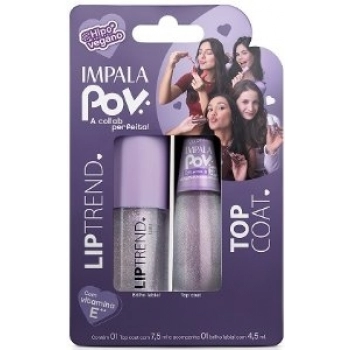 KIT IMPALA POV TOP COAT+GLOSS LABIAL LUARA