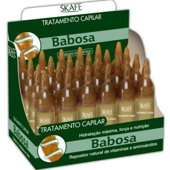 AMPOLA CAP SKAFE 10ML BABOSA CX 24.0