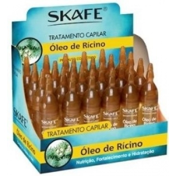 AMPOLA CAP SKAFE 10ML OLEO DE RICINO CX 24.0