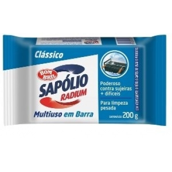 SAPOLIO RADIUM EM BARRA BOMBRIL 200G CLASSICO