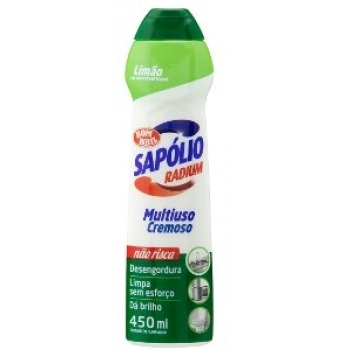 BOMBRIL SAPOLIO CREMOSO 12/450ML LIMÃO