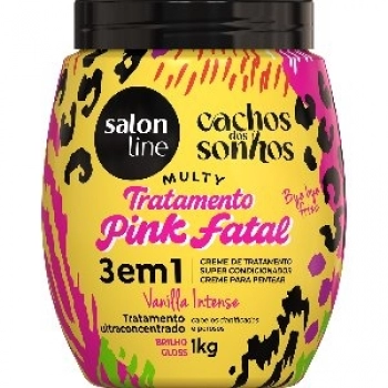 CR PENT S LINE CACHOS DOS SONHOS 1KG 3 EM 1 VANILLA PINK FATAL