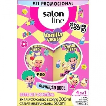KIT SH+CR S LINE KIDS 300ML MULTY VANILLA VIBES