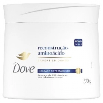 MASC CAP 2 EM 1 DOVE 320G RECONS+AMINOACIDO