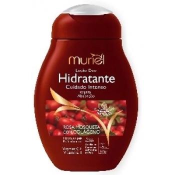 LOCAO HIDR MURIEL 200ML ROSA MOSQUETA COM COLAGENO