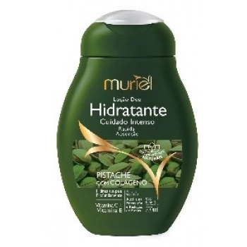 LOCAO HIDR MURIEL 200ML PISTACHE COM COLAGENO