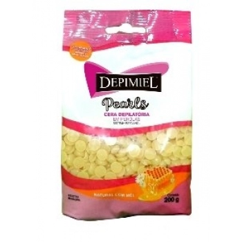 CERA DEPILATORIA DEPIMIEL 200G NATURAL EM PEROLAS