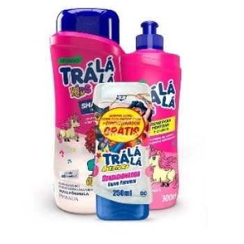 KIT TRA LA LA KIDS SH 480ML+CR PENT 300ML+COND 250ML HIDRA