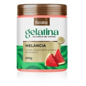 GELATINA CAP KERATEX 500G ATIVADORA DE CACHOS MELANCIA