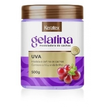 GELATINA CAP KERATEX 500G MODELADORA DE CACHOS UVA