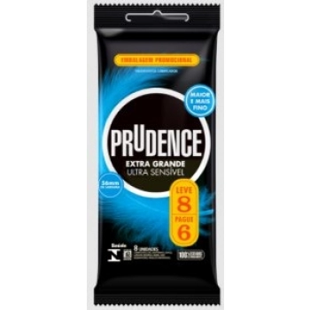 PRESERV ULTRA SENSIVEL PRUDENCE LV8 PG6 EXTRA GRANDE