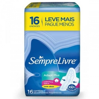 ABS SEMPRE LIVRE ADAPT PLUS C/16 C/ABAS SUAVE LV+PG-