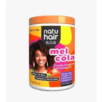 MEL COLA CAP NATU HAIR 1KG SOS CACHOS/TRANCAS/MEGA HAIR