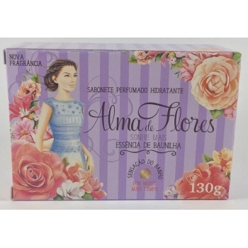 SAB ALMA DE FLORES 130G ESSENCIA BAUNILHA