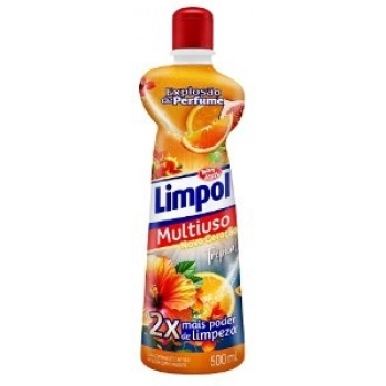 LIMPADOR MULTIUSO LIMPOL BOMBRIL 500ML AZUL E LARANJA