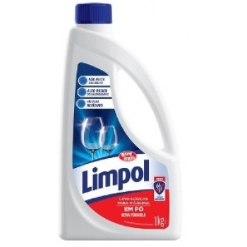 LAVA LOUCAS P/ MAQUINA DE LAVAR LIMPOL BOMBRIL 1KG EM PO